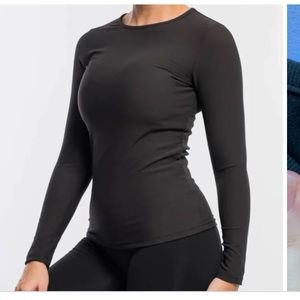 Gray echt stretch long sleeve xs